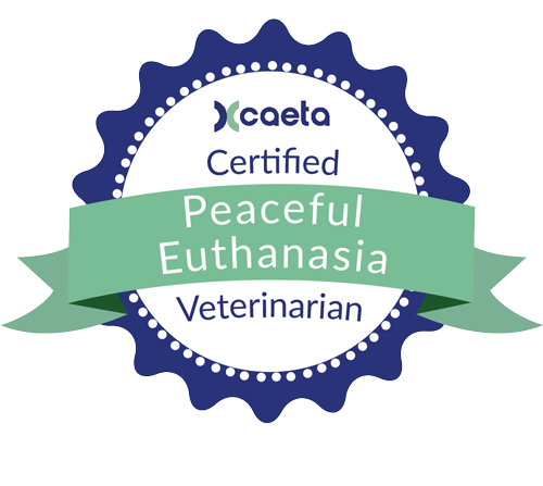 CAETA Certified: Peaceful End-of-Life Veterinarian Seal